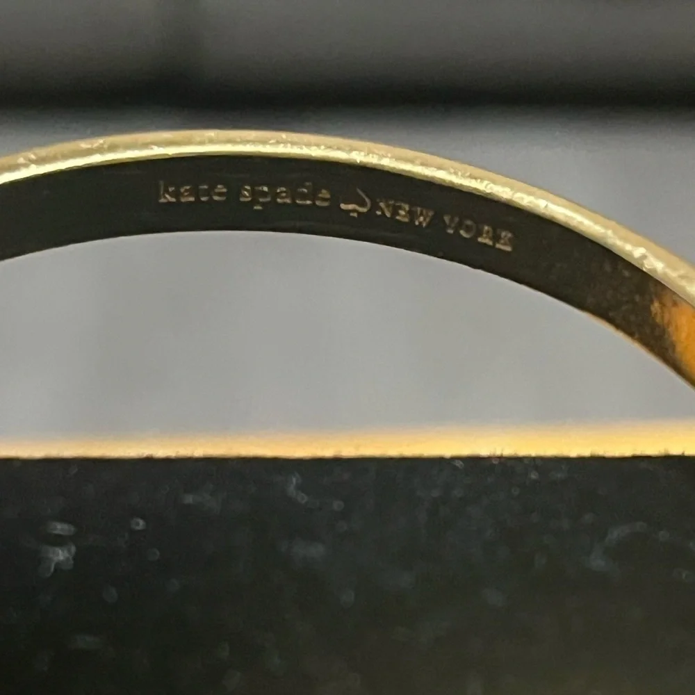 Kate Spade New York Enamel Hinged Bangle Bracelet, Blue